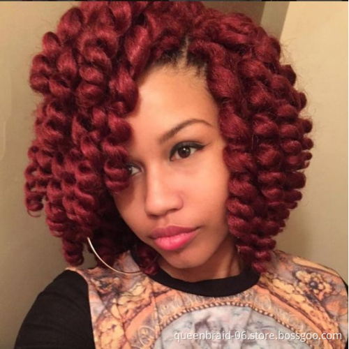 Synthetic Crochet Braiding Hair 20strands 8" Jamaican Bounce Crochet Hair Synthetic Crochet Hair Extension Ombre Jumpy Wand Curl